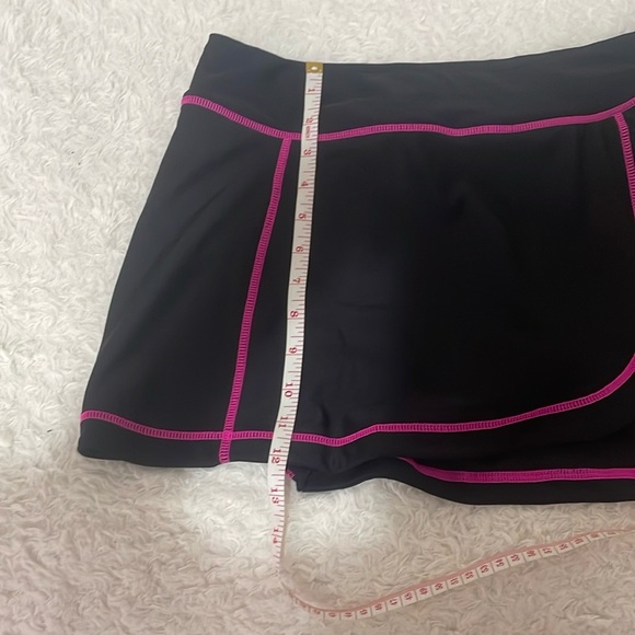 ZeroXPozur Black Skirt with Pink Trimj - Picture 5 of 11